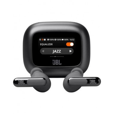 JBL Auricular Bluetooth Con Pantalla y Cancelacion De Ruido LIVE BEAM 3 Negro