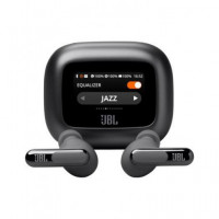 JBL Auricular BLUETOOTH con Pantalla y Cancelacion de Ruido Live Beam 3 Negro