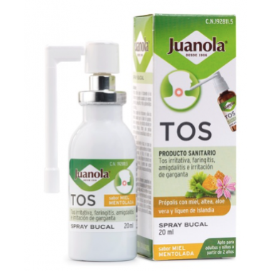 Juanola Tos Spray Bucal Sabor Miel Mentolada 120  ANGELINI PHARMA ESPAÑA