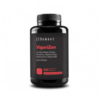 Vigorizen con Maca Negra, Tribulus Terrestris, L-arginina, Panax Ginseng, Zinc y Vitamina B6 - 120 Cápsulas Veganas  ZENEMENT