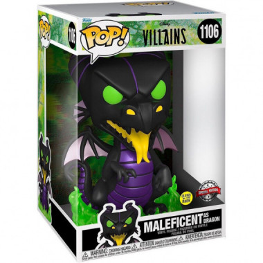 Funko pop Maléfica de dragón Glow Villanos Disney 25 cm 1106