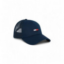 Tjm Flag Trucker Cap Dark Night Navy  TOMMY HILFIGER