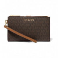 Dblzp Wristlet Brown  MICHAEL KORS