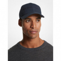 Logo Recycled Twill Cap Midnight  MICHAEL KORS