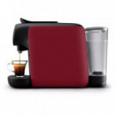 CAFETERA CAPSULAS 1 A 2 TAZAS 1450W CON 50 CAPSULAS DE REGALO ROJA PHILIPS