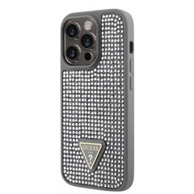 Carcasa Guess Rhinestone Iphone 16 Plata Guhcp16shdgtpg