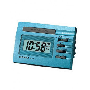 CASIO Reloj Despertador Digital Mod DQ-541D Azul