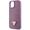 Carcasa Guess Rhinestone Iphone 15 Lila Guhcp15shdgtpu