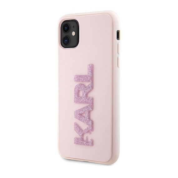 Carcasa Karl Lagerfeld 3d Logo Glitter Iphone 15 Pro Max Klhcp15x3dmbkcp