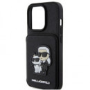 Carcasa Karl Lagerfeld Cardslot Kc Iphone 15pro Klhcp15lsakcsck