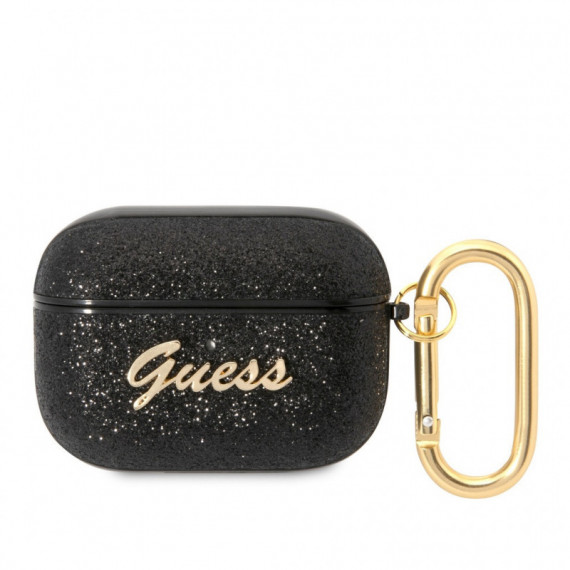 Funda Guess Glitter Flake Airpods 3gen Negro Gua3hggshk