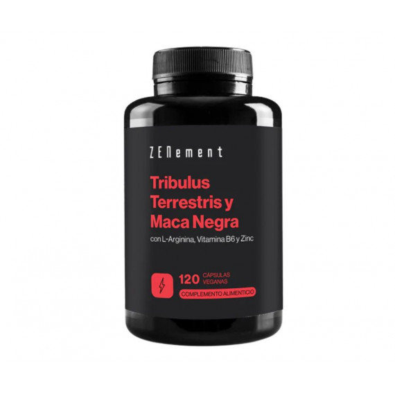 Tribulus Terrestris y Maca Negra, con L-Arginina, Vitamina B6 y Zinc - 120 Cápsulas