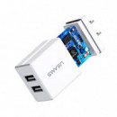 Cargador 10.5W 2.1A 2XUSB T24 Blanco USAMS