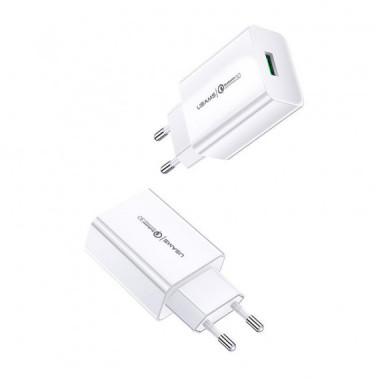 Cargador 18W 3A 1XUSB T22 Blanco USAMS