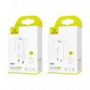 Cargador 18W 3A 1XUSB T22 Blanco USAMS