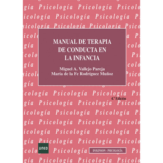 Manual de terapia de conducta en la infancia