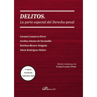 Delitos. La parte especial del derecho penal