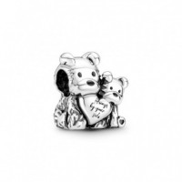 PANDORA Moments Charm en Plata de Ley Amor Madre & Cachorro 790791C01