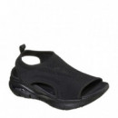 SKECHERS Sandalias Arch Fit Negras 119236-BBK