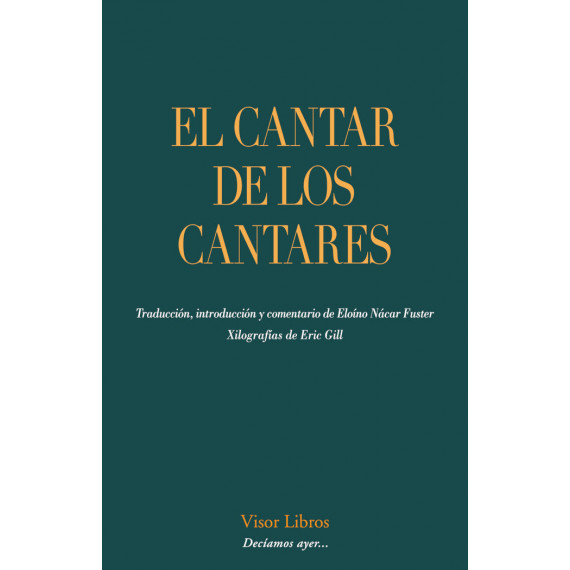 EL CANTAR DE LOS CANTARES