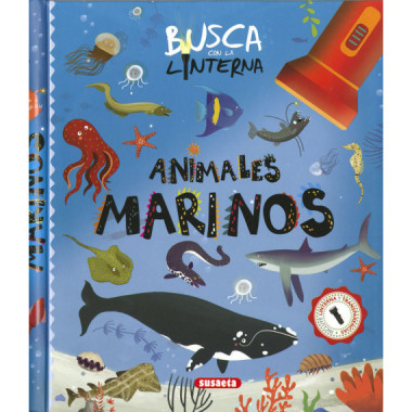 BUSCA CON LA LINTERNA ANIMALES MARINOS