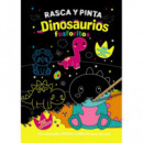 RASCA Y PINTA DINOSAURIOS FOSFORITOS