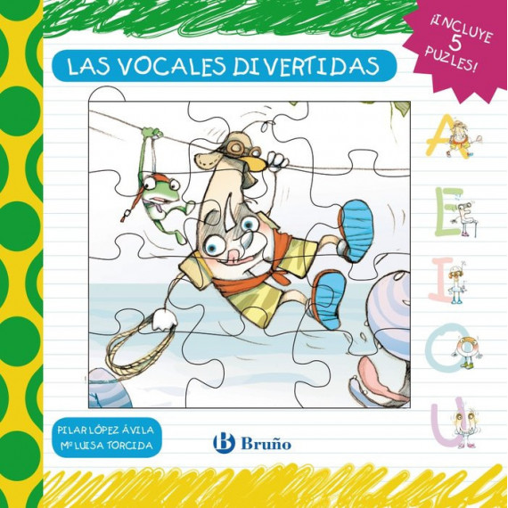 Las vocales divertidas - Libro puzle