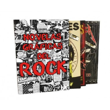 ESTUCHE NOVELAS GRAFICAS DEL ROCK