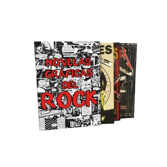 ESTUCHE NOVELAS GRAFICAS DEL ROCK