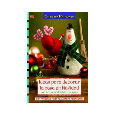 Ideas para decorar la casa en Navidad con fieltro modelable con aguja