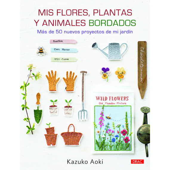 Mis flores, plantas y animales bordados