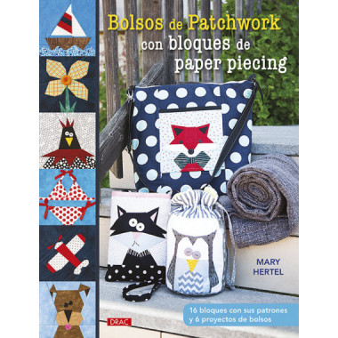 Bolsos de patchwork con bloques de Paper Piecing