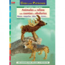 Animales en relieve con cuentas y abalorios