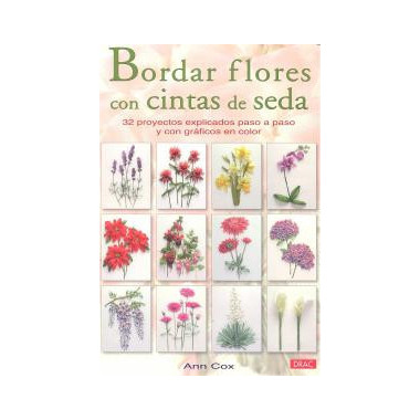 BORDAR FLORES CON CINTAS DE SEDA