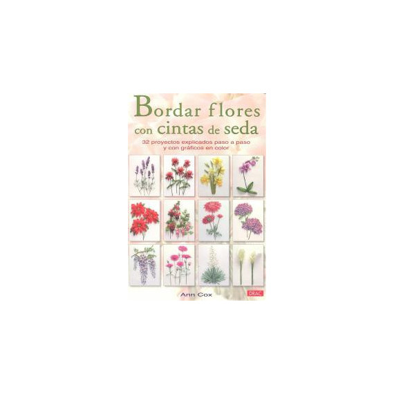 BORDAR FLORES CON CINTAS DE SEDA