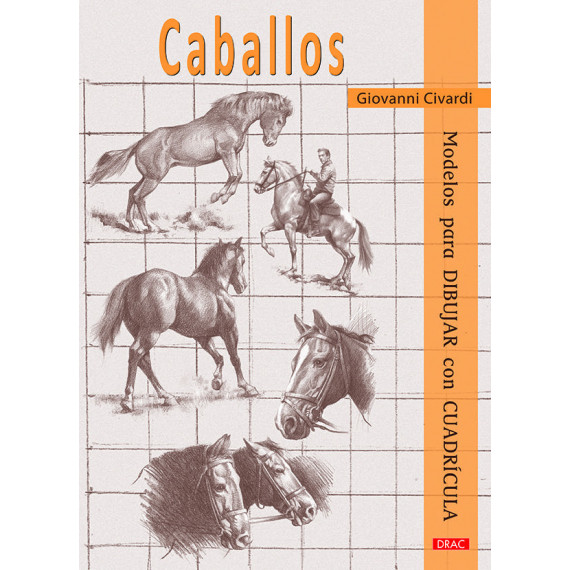 Caballos. Modelos para dibujar con cuadrÃÂ­cula