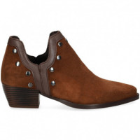 Botin Cowboy Tachas ante Marron  VEXED SHOES COMPANY