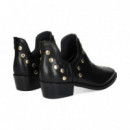 Botin Tachas Piel Negro  ALPE