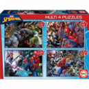 Multi 4 Puzzles Spider Man  MARVEL