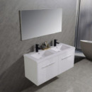 MUEBLE BAÑO SERIE TULIPAN GABINETE 120X46X54CM ESPEJO 120X60CM BENOTTI