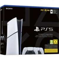 Sony- Consola Playstation 5 Slim - PS5 Edicion Digital ( sin Lector de Disco ) + 2 Mandos Dualsense  SONY PS5