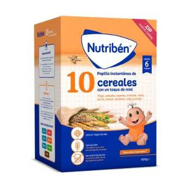 NUTRIBEN 10 CEREALES CON MIEL 600GR