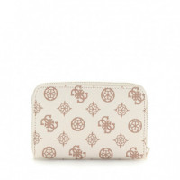 Cartera Laurel con Logotipo 4G y Peony de GUESS