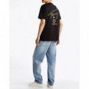 Camiseta TOMMY JEANS Regh Negra