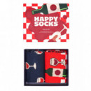 Pack de 2 Calcetines HAPPY SOCKS Wine