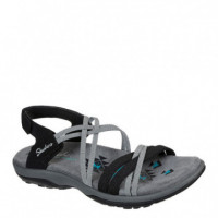 SKECHERS  Sandals Black Gore-durabuck- 163112-BKCC