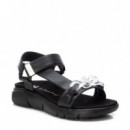 XTI Sandalias Negras 142896-NEGRO