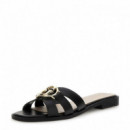 GUESS Sandalias Negras Fljsym LEA03-BLACK