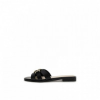 GUESS Sandalias Negras Fljsym LEA03-BLACK