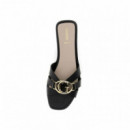 GUESS Sandalias Negras Fljsym LEA03-BLACK